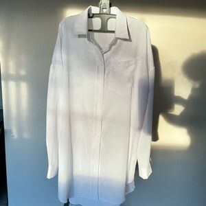 White Women’s Button Down Dress